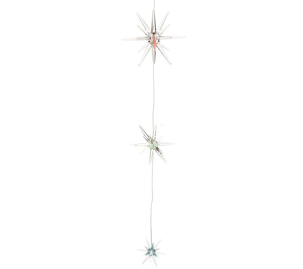 Color Changing Solar Starburst Mobile or String Light by Exhart QVC.com